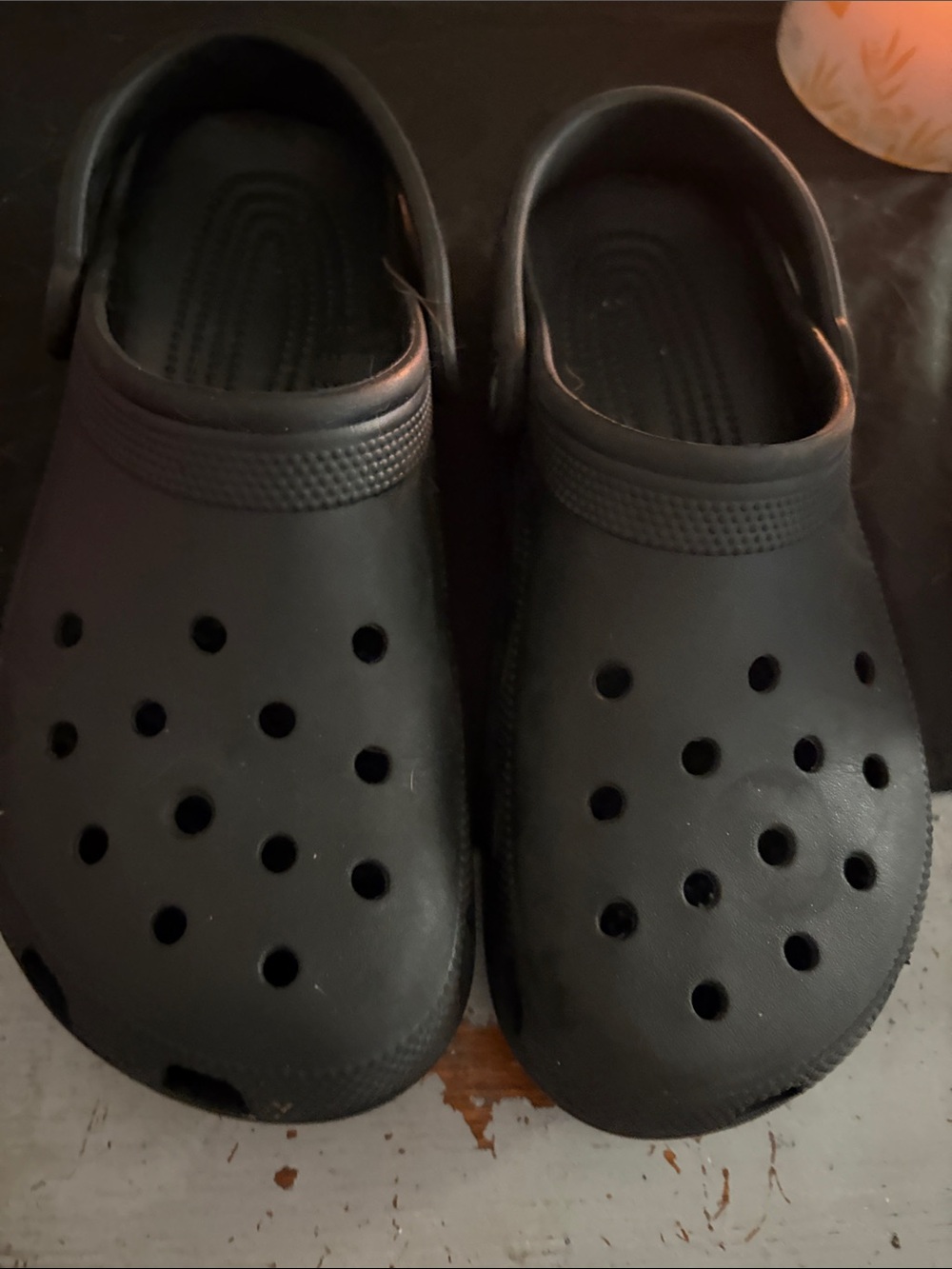CROCS Black Unisex Slip-On Clog Soles